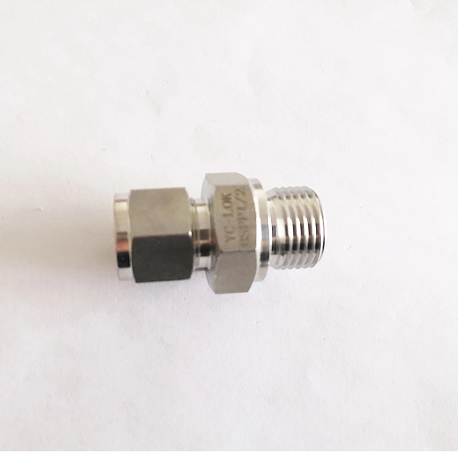 Yc-Lok Steel Straight BSPP Male Instrument Hydraulic Tube Fittings