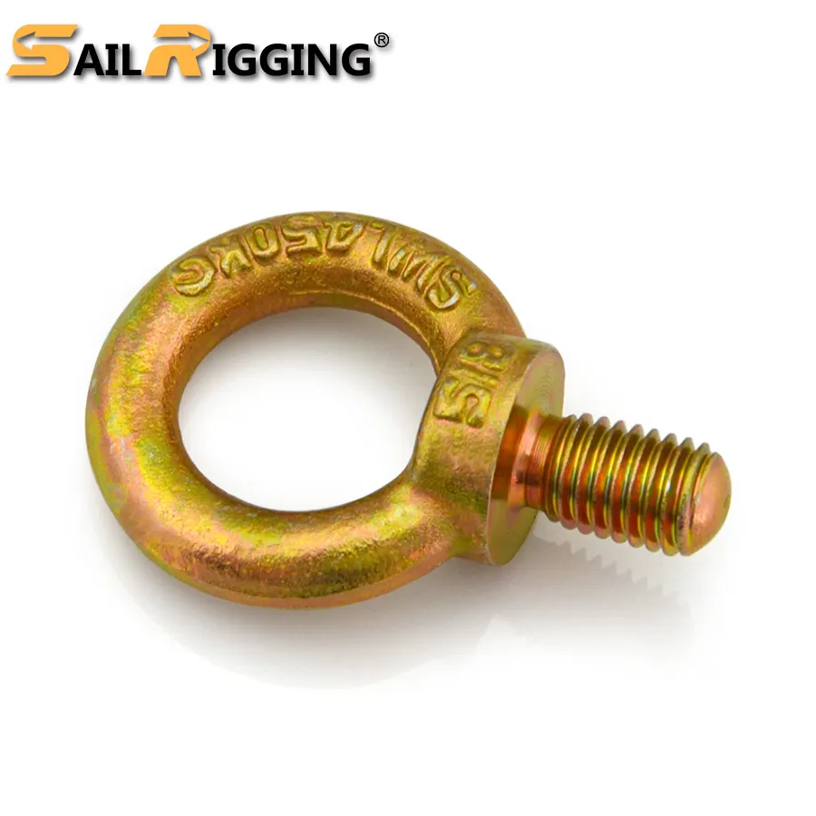 Yellow Zinc Drop Forged Lifting Eye Bolt JIS B1168