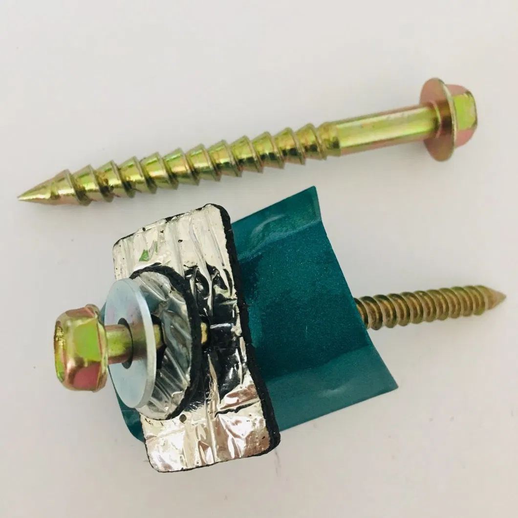 Zinc Plated Hex Flange Head Self Tapping Screw with Washers